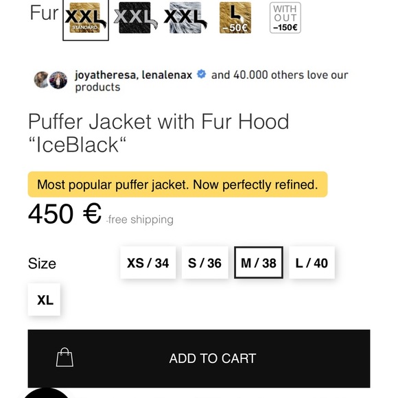 Puffer Jacket with Fur Hood - Picture 5 of 7